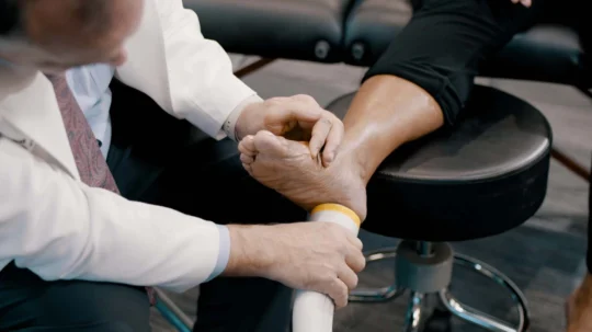 Patient Being treated with a SoftWave TRT Device in Waldwick NJ